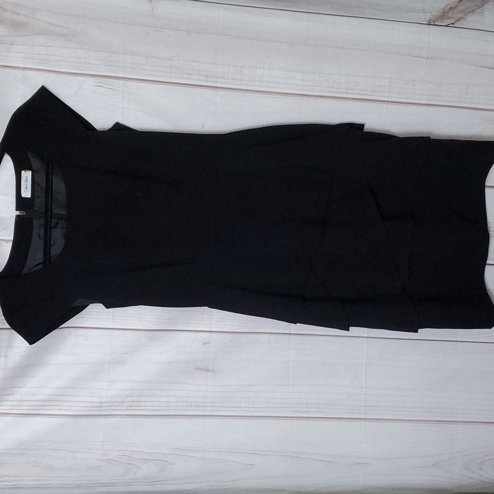Calvin Klein Black Layered Dress Size 2 Workplace/Business - Picture 3 of 7
